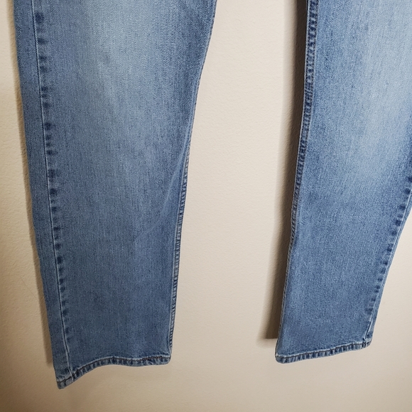 Levi's Blue Medium Wash 513 Slim Straight Leg Denim Jeans - Picture 8 of 13